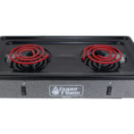 Parrilla Eléctrica SUPERFLAMA 2R-S de 2 Resistencias con Switch Color Gris