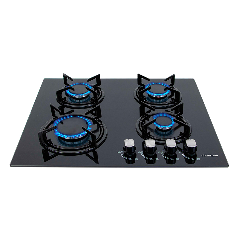 Parrilla KAYSER de gas con 4 quemadores de cristal templado