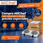 Paquete de 6 Parrillas Eléctricas | MiChef HAT-2R-B  blancas de Resistencias de 110 V
